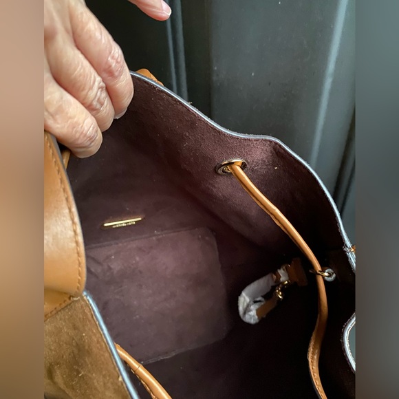 Michael Michael Kors Cary MD Suede Bucket Bag - Picture 6 of 7